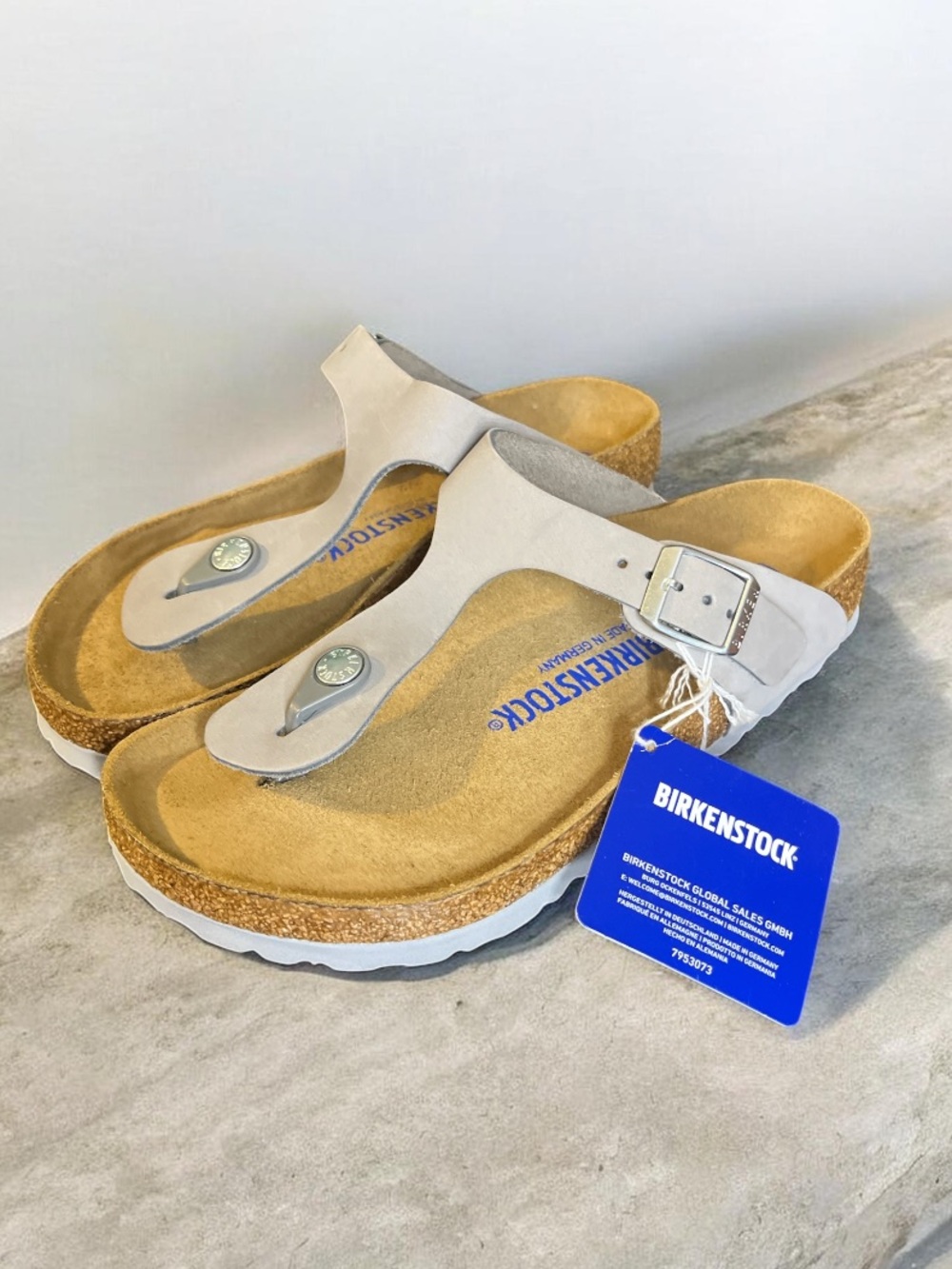Birkenstock Woman’s Gizeh Thong Sandal 37 Dove Gray